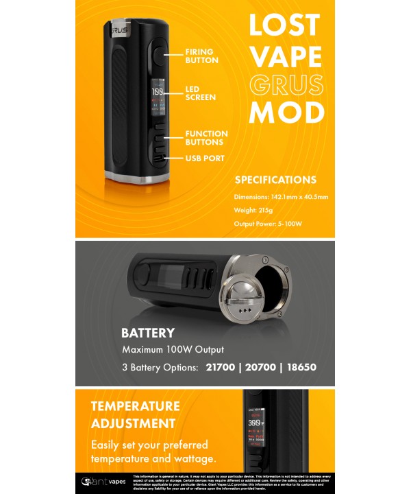 Lost Vape Grus Mod Lost Vape Grus Mod