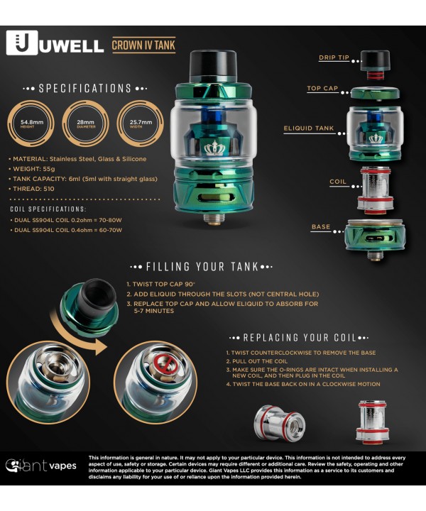 UWELL Crown 4 Tank