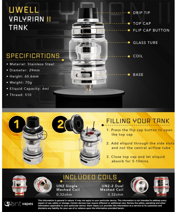 UWELL Valyrian 2 Tank