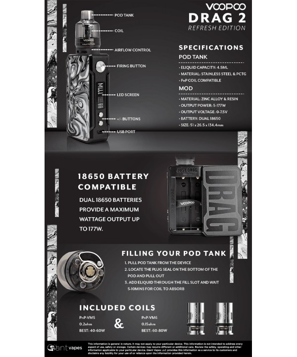 VOOPOO DRAG 2 Refresh Kit