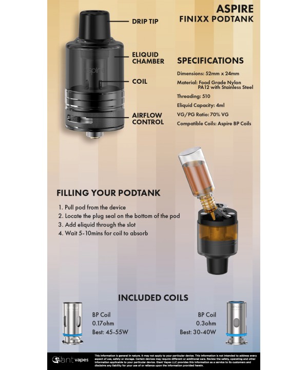 Aspire Finixx Pod Tank