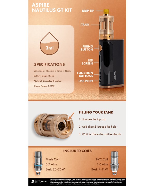 Aspire Nautilus GT Kit