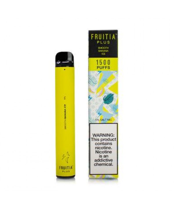 Fruitia Smooth Banana Ice | 1500 Puff Disposable