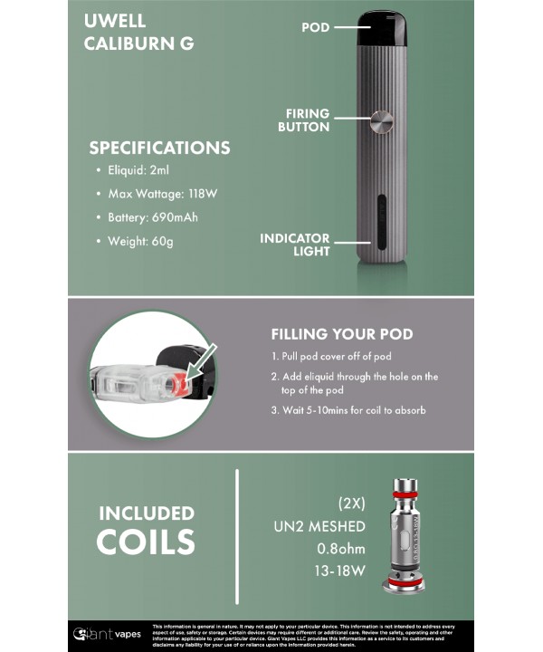 UWELL Caliburn G Kit