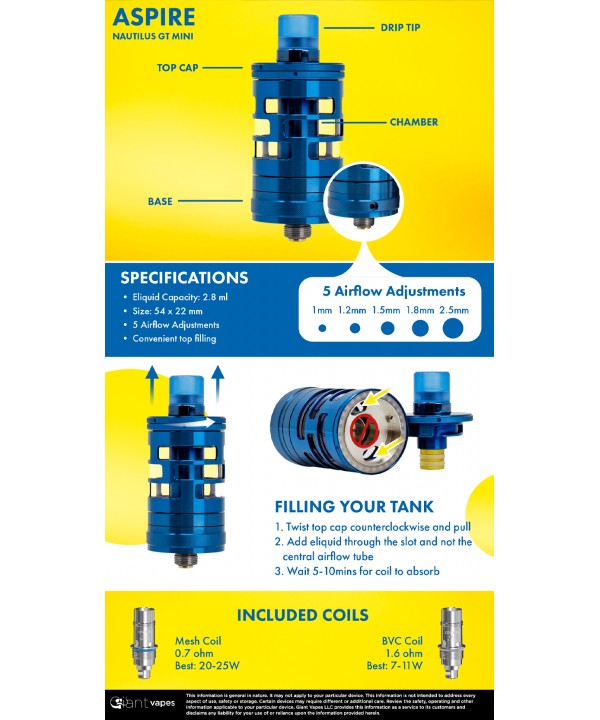 Aspire Nautilus GT Mini Tank