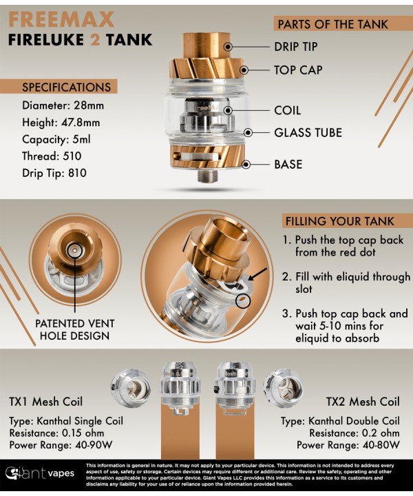 FreeMax Fireluke 2 Tank